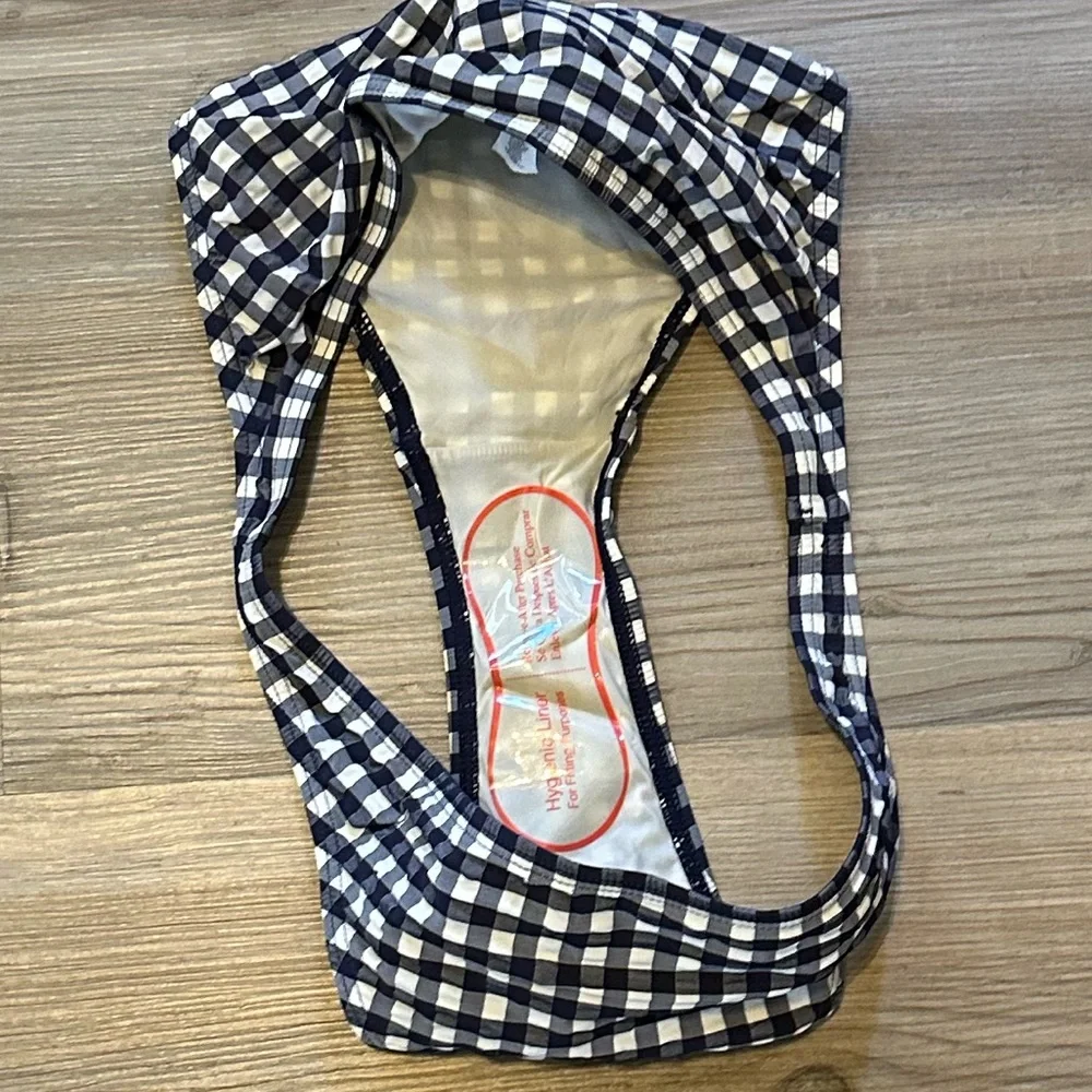 Tory Burch Navy Checkered Bikini Bottom